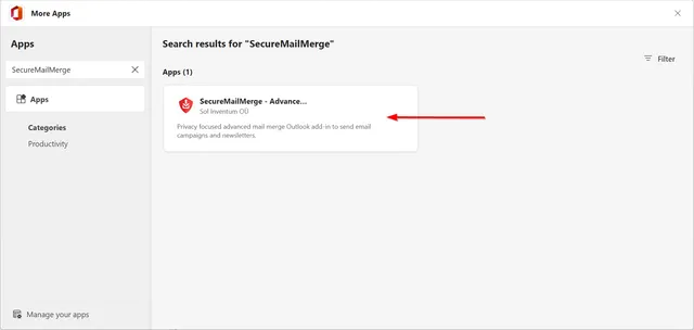 Installer depuis AppSource