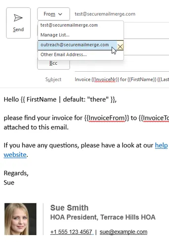 Envoi de publipostage avec pièces jointes depuis Outlook