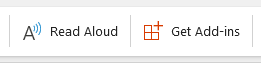 Capture d'écran du bouton "Get-Add-Ins" dans Microsoft Outlook