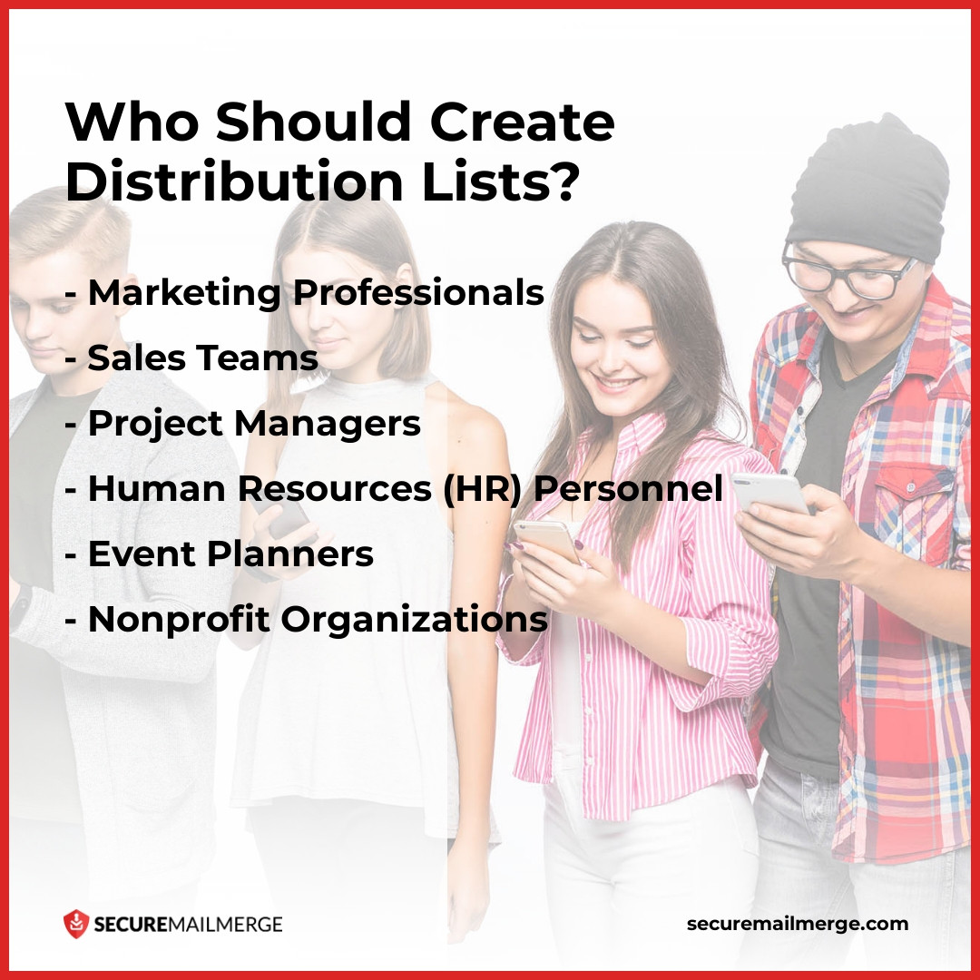Qui doit créer des listes de distribution ?