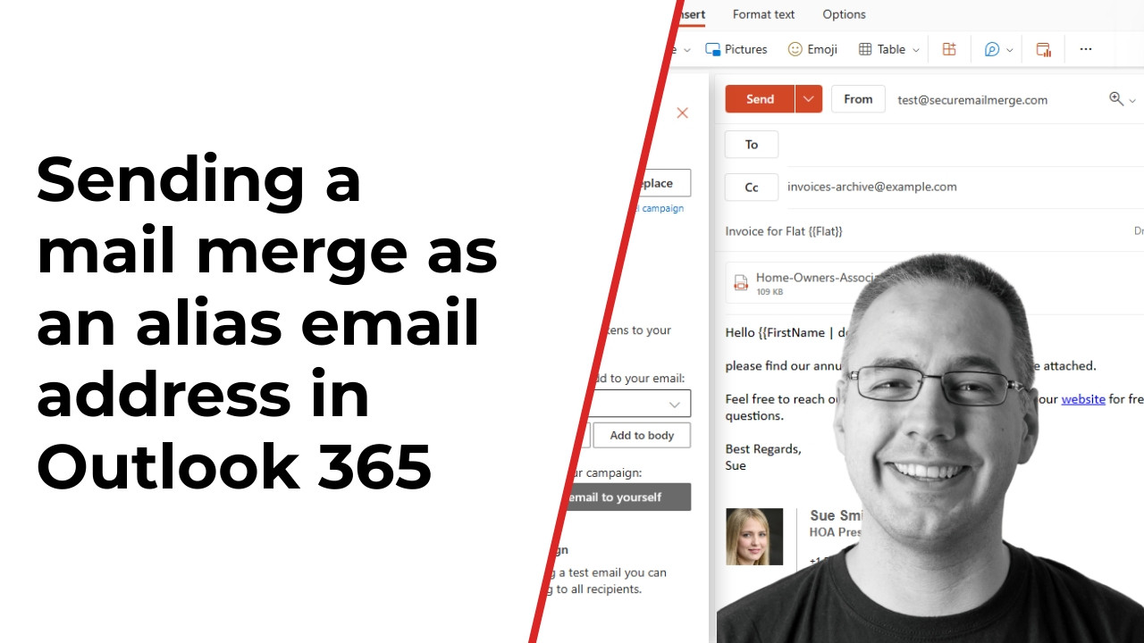 Comment envoyer une campagne de publipostage à l'aide d'un alias d'e-mail dans Microsoft 365 ?
